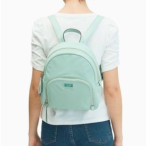 KATE SPADE Dawn Medium Nylon Backpack Mint Green